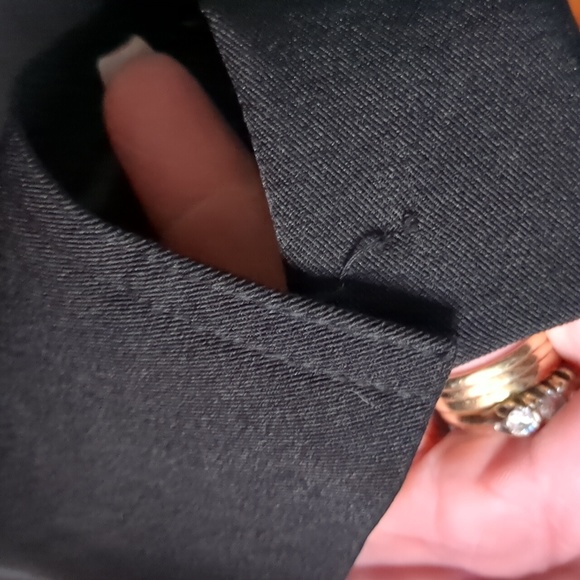 Y EXCHANGE* fully lined 4 button belted dbl pkt notch collar 3/4 trench coat - Picture 17 of 17